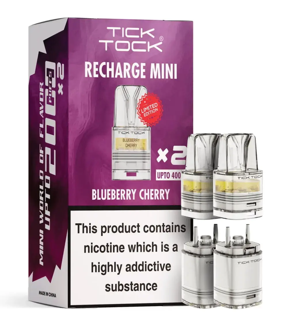 Blueberry Cherry Tick Tock Magic 8000 Prefilled Pods